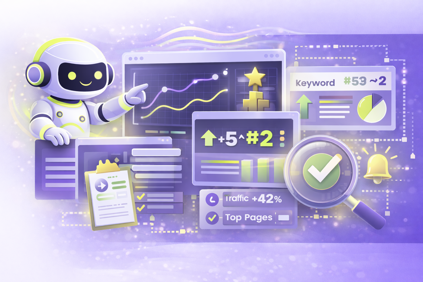 AI SEO growth framework and Google ranking services reporting